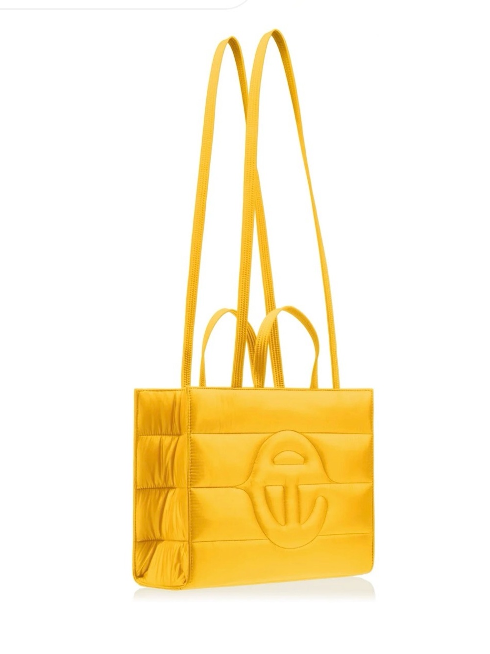 Telfar Medium  Shopping Bag Yellow Puffy Tote - Picture 2 of 9